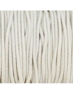 Elastique 1mm blanc cassé pour création bijoux 2