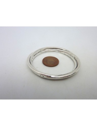 R-Anneau connecteur torsadé irrégulier 49mm...