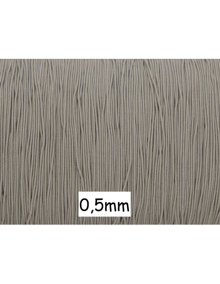 fil élastique gris très fin pas cher