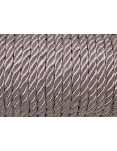 1m Cordon nylon mouliné 5mm couleur rose pâle