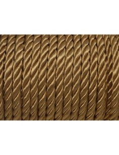 Cordon nylon 5mm mouliné doré