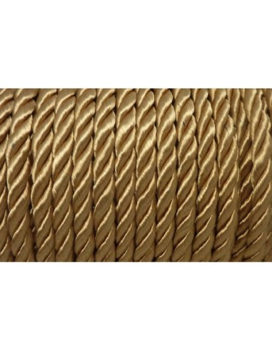 Cordon nylon 5mm mouliné doré