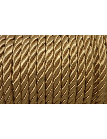 Cordon nylon 5mm mouliné doré