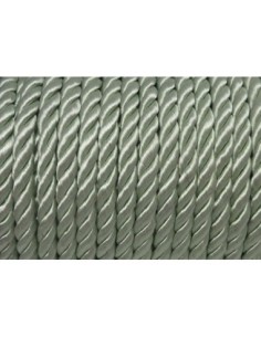 1m Cordon nylon mouliné 5mm couleur vert pâle