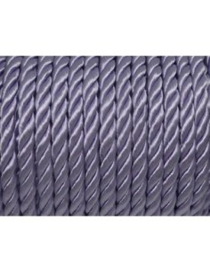 1m Cordon nylon mouliné 5mm couleur parme