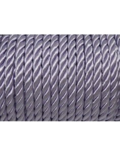 1m Cordon nylon mouliné 5mm couleur parme 2