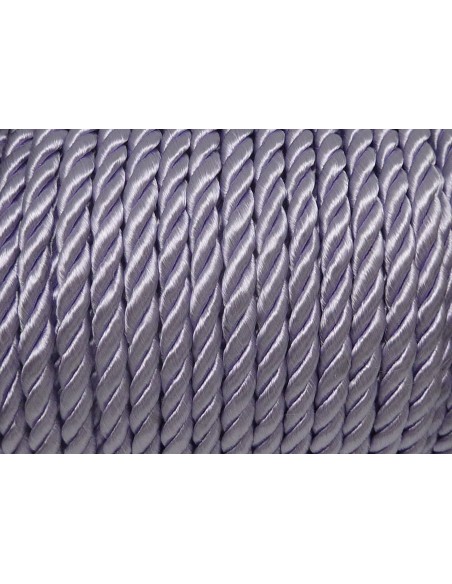 1m Cordon nylon mouliné 5mm couleur parme