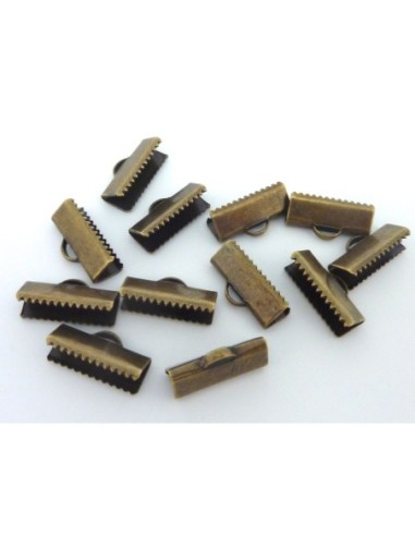 Embouts griffe 16mm bronze lisse