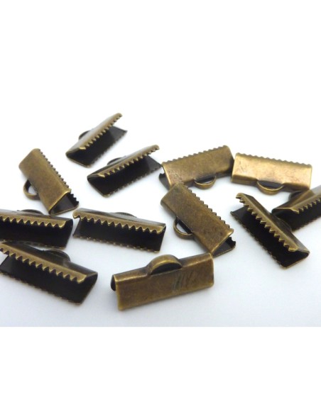Embout griffe 16mm bronze pour création bijoux