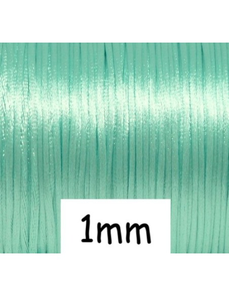 Cordon queue de rat 1mm vert d'eau pas cher