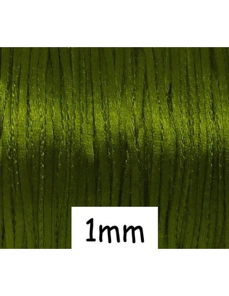 Ficelle chinoise pas cher 1mm vert olive