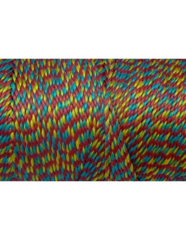 R-5m Fil polyester ciré 0,8mm multicolore...
