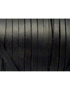 R-1m de lanière cuir plat 3mm de couleur noir - CUIR... 2