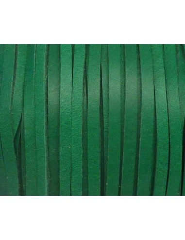 Lanière cuir 3mm vert