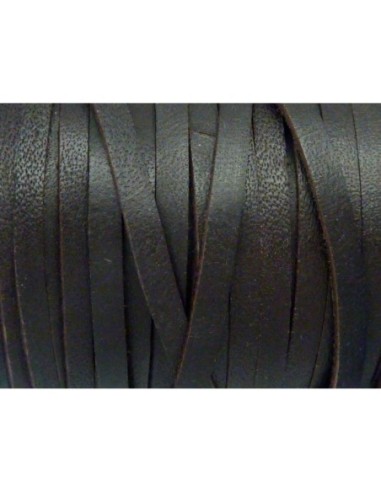 R-1m de lanière cuir plat 3mm de couleur marron...