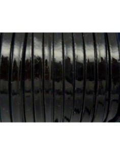 R-1m Lanière simili cuir 3,5mm de couleur noir vernis...