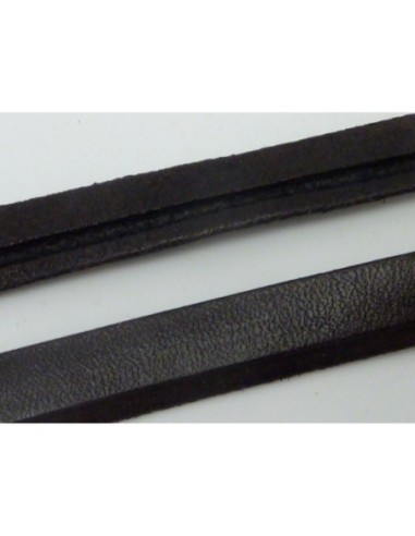 Lanière cuir réversible 12mm pour création de bracelet