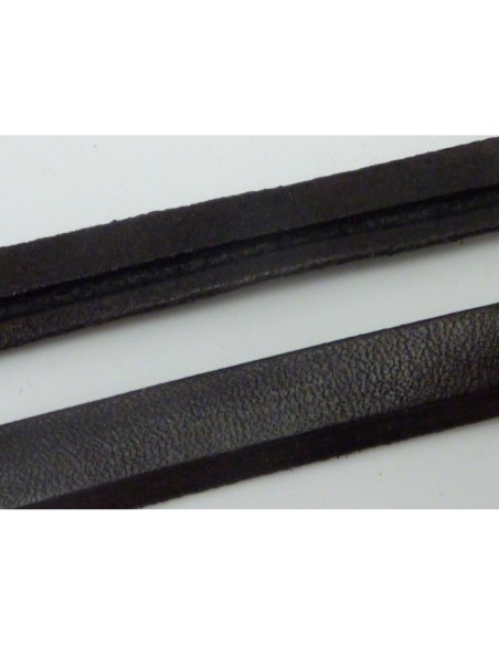 Lanière cuir réversible 12mm pour création de bracelet