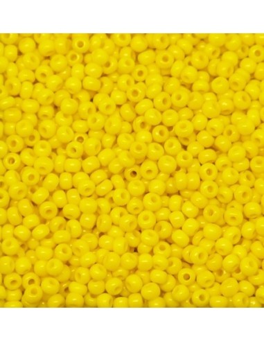 Perle de rocaille jaune 2,5mm pour broderie