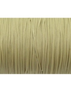 Fil nylon tressé de couleur beige sable 0,8mm 2