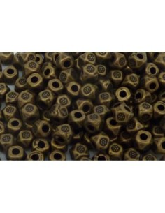 Perle metal couleur bronze fine