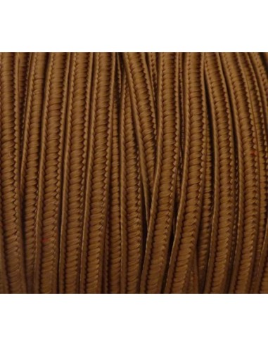 5m Ruban Soutache, plat 4mm de couleur marron...