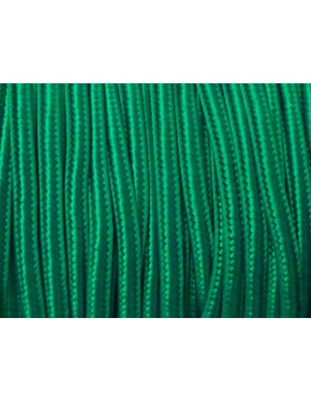 R-5m Ruban Soutache, plat 4mm de couleur vert émeraude satinéR-