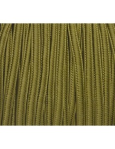 5m Ruban Soutache, plat 4mm de couleur jaune olive satiné