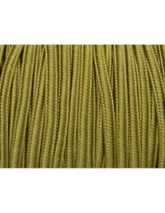 5m Ruban Soutache, plat 4mm de couleur jaune olive satiné 2