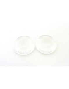 Lot de 2 Cabochons rond 25mm en verre