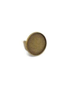 Support bague pour cabochon de 25mm 2