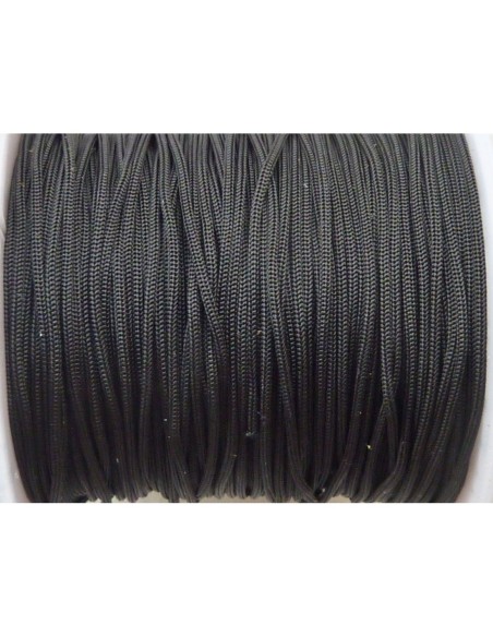 Fil nylon tressé noir pour la création de bijoux