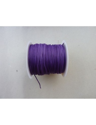 5m cordon polyester violet 0,8mm - SHAMBALLA