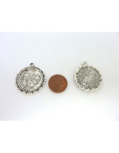 R-2 Supports cabochon pendentif rond pour...