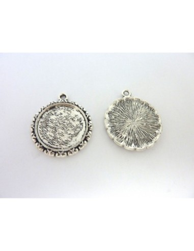 R-2 Supports cabochon pendentif rond pour...