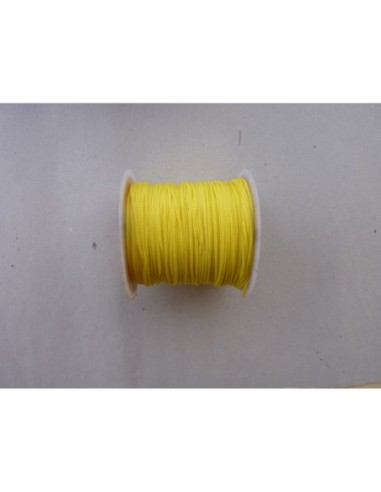 5m cordon polyester jaune poussin 0,8mm - SHAMBALLA