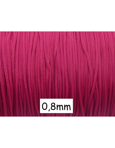 Fil nylon tressé fuchsia pas cher