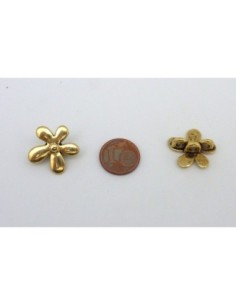 R-5 Perles 3 trous, passant fleur 18,3mm en métal couleur... 2
