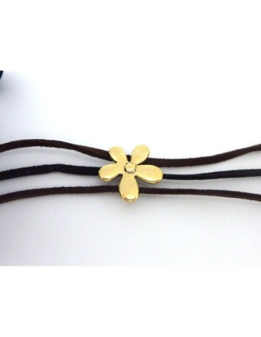 R-5 Perles 3 trous, passant fleur 18,3mm en...