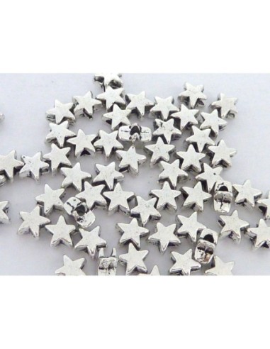 Mini  étoile en métal argenté pas chère