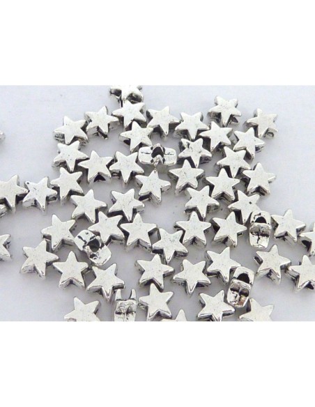 Mini  étoile en métal argenté pas chère