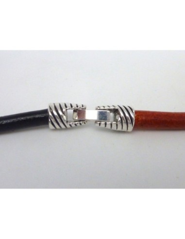 Fermoir clip embout rond pour cordon de 4,5mm...