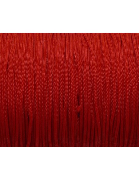 Fil nylon tressé rouge 