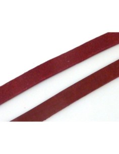 1m Cuir plat largeur 9mm de couleur grenat, bordeaux -...