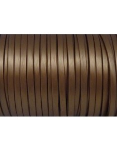 Lanière simili cuir de couleur marron bronze 2