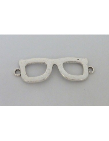 Lunette style vintage en métal argenté pour la création