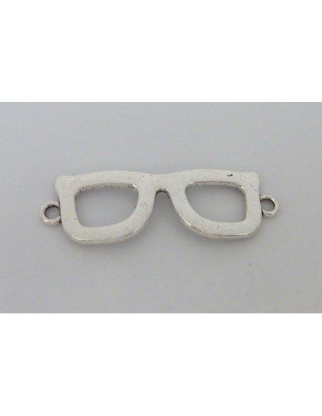 Lunette style vintage en métal argenté pour la création