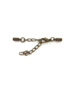 R-2 Fermoirs mousqueton embout rond pour fil de 3mm en...