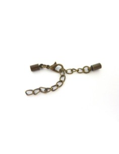 R-2 Fermoirs mousqueton embout rond pour fil de 3,5mm en...