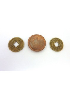 R-100 Perles intercalaires pièces chinoises 13,5mm en... 2